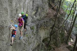 Klettersteigabenteuer auf dem Norissteig in Franken