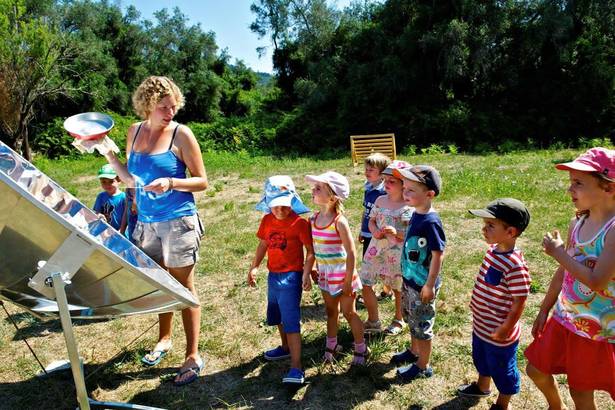 Solarkuchen backen auf Korfu
